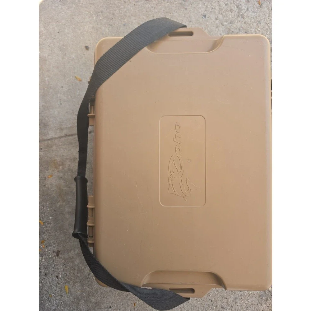 Coho Pack N Carry Storage Box with Strap, 20.2” L x 14.7” W x 11.1” H_Tan. NIB.